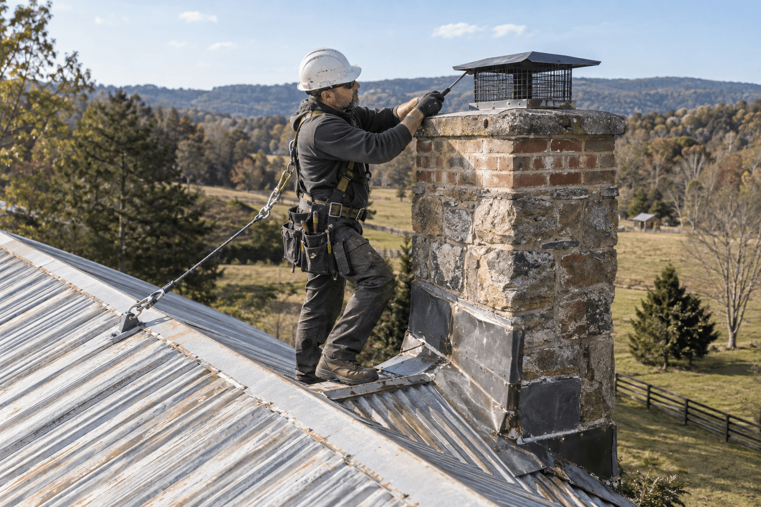 Residential chimney condition